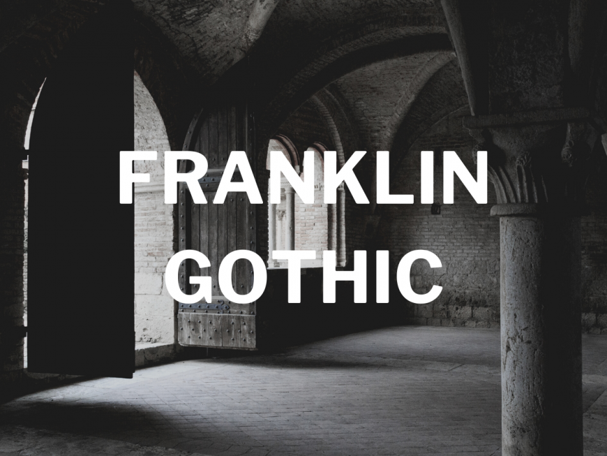 font franklin gothic