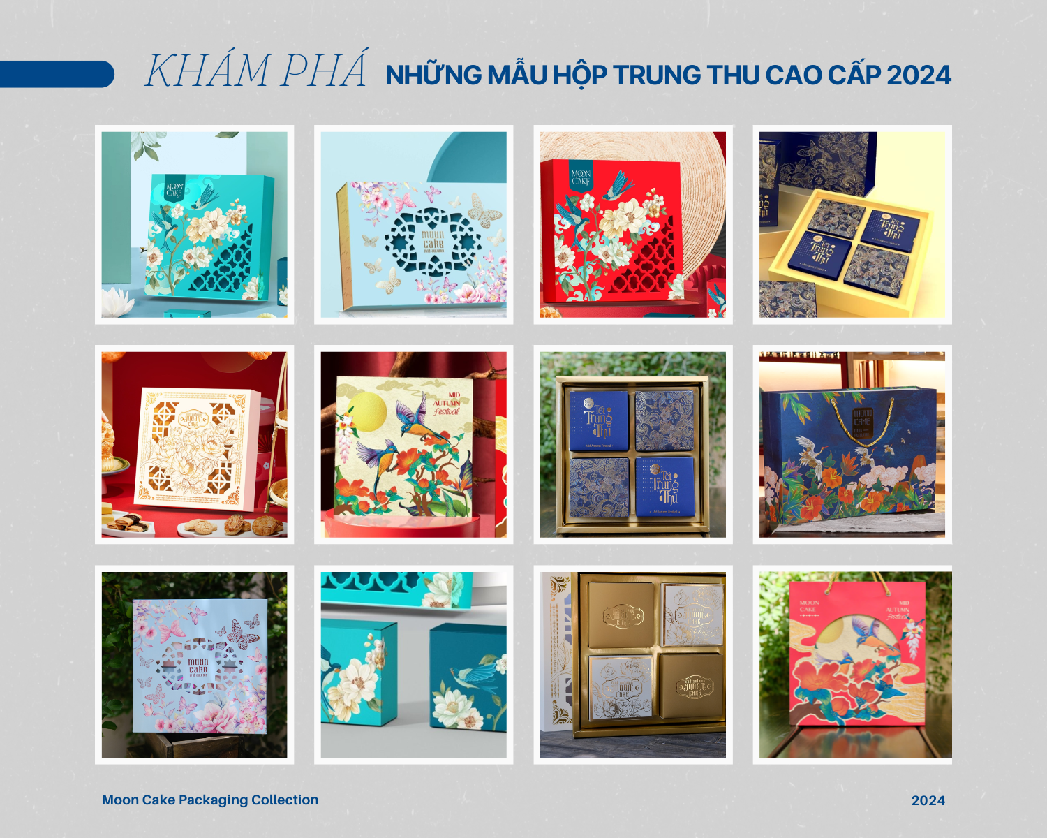 Khám phá những mẫu hộp bánh trung thu cao cấp 2024