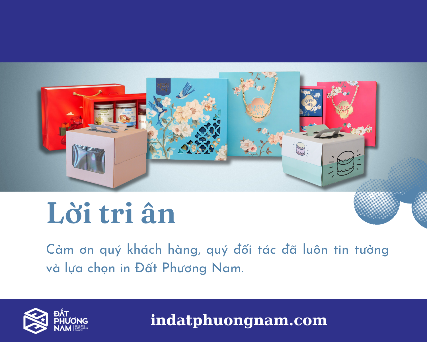 Cảm ơn quý khách hàng đã tin tưởng và lựa chọn In Đất Phương Nam