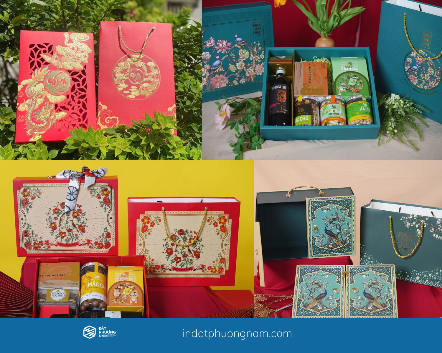 So sánh hộp đựng quà Tết từ giấy cao cấp so với chất liệu khác