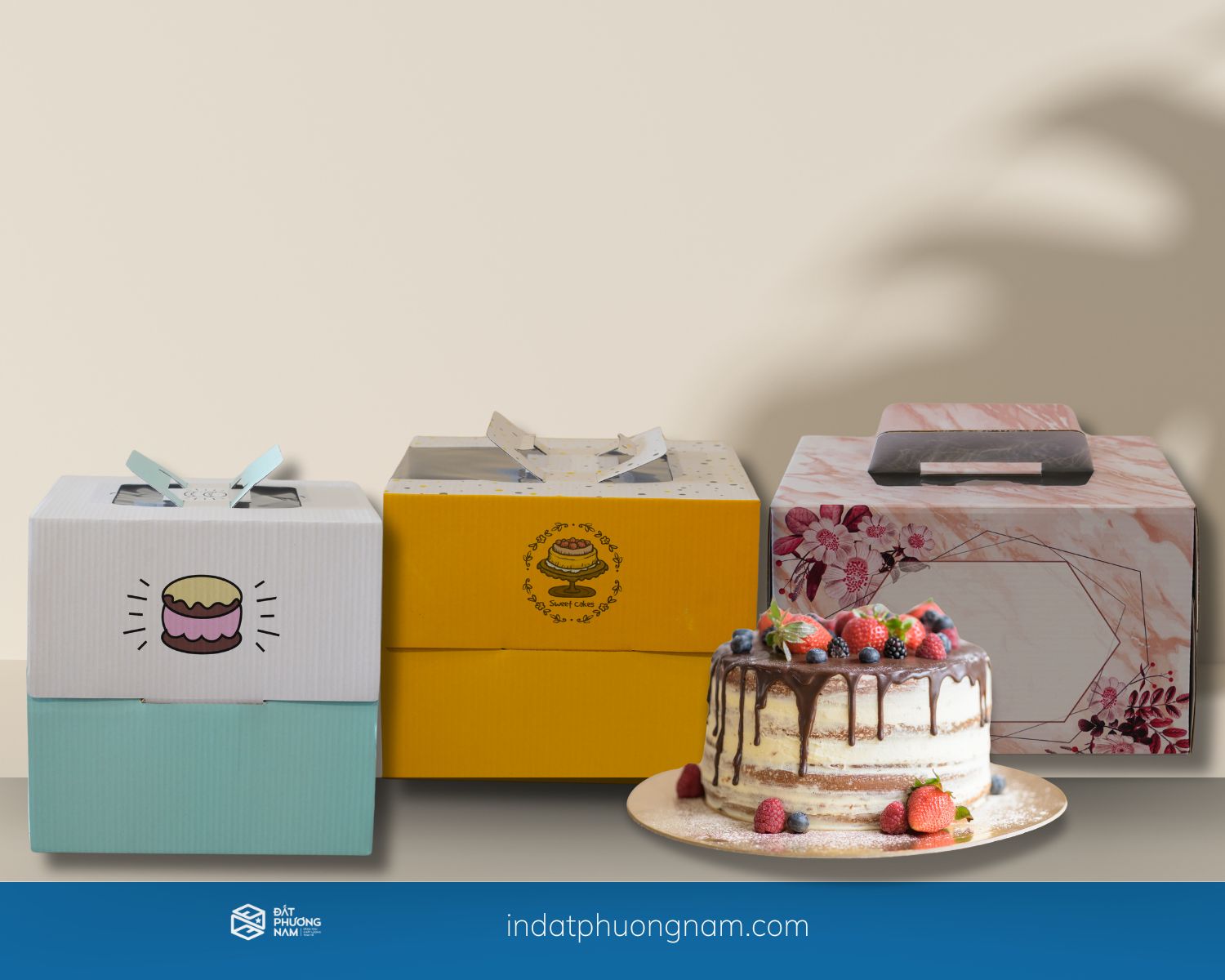 Hộp đựng bánh kem, hộp giấy, giao ngay