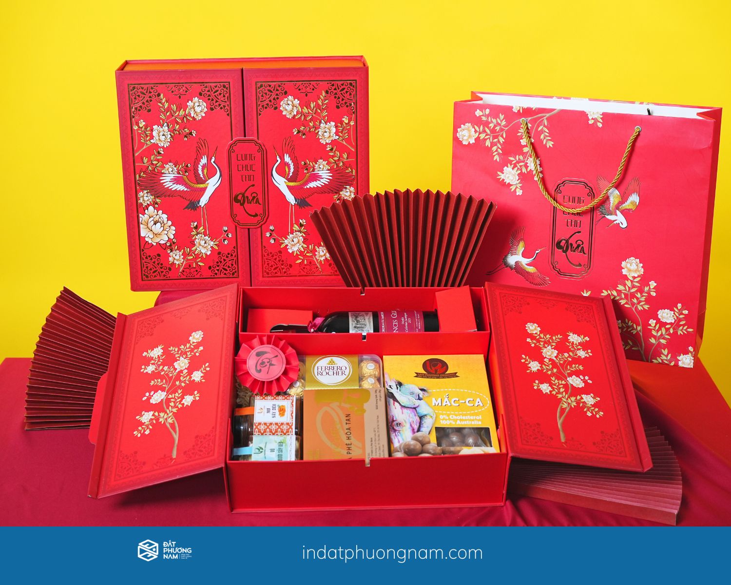 Cách set một hộp quà Tết sang trọng và ý nghĩa