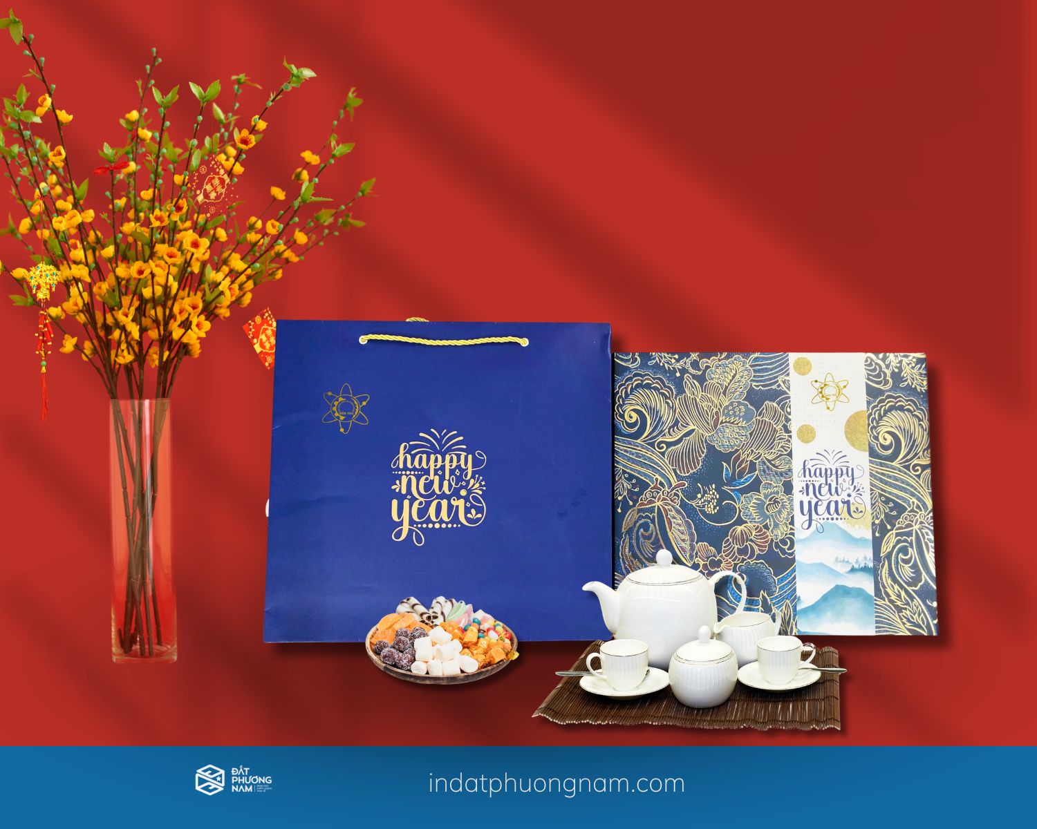 Hộp đựng quà tết giá rẻ giao ngay, các tỉnh