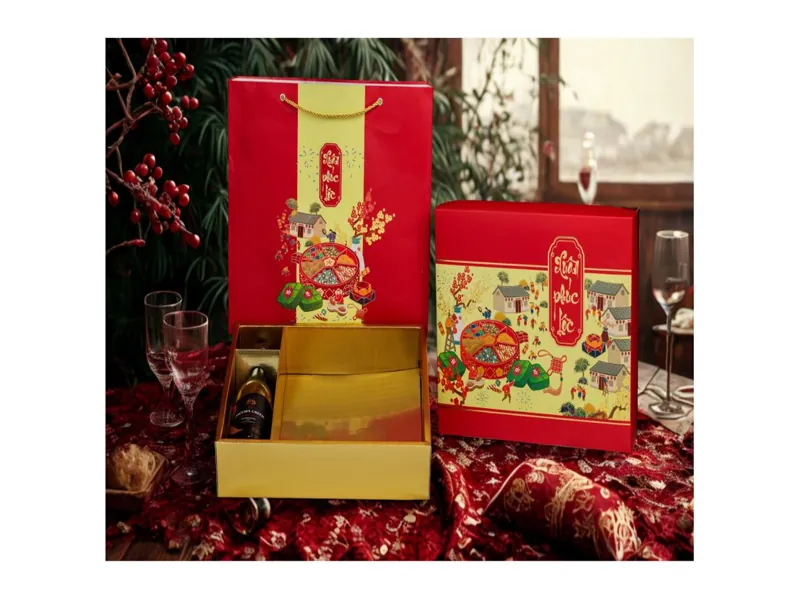 Hộp Đựng Quà Tết Cao Cấp Art Deco 2026