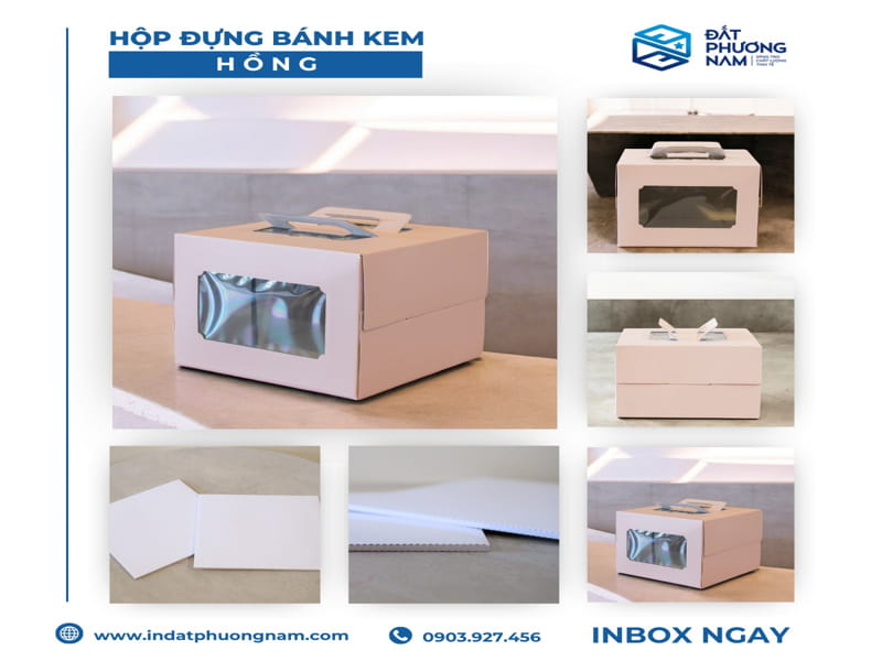 Hộp Bánh Kem Mica Trong Suốt