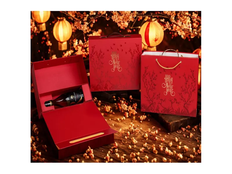 Bộ sưu tập túi hộp đựng quà Tết bán sẵn đa dạng mẫu mã tại In Đất Phương Nam