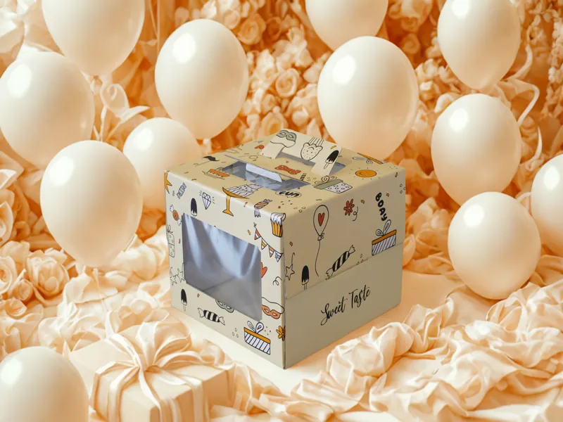 Hộp đựng bánh kem mini dễ thương màu hồng hình thú cho bé