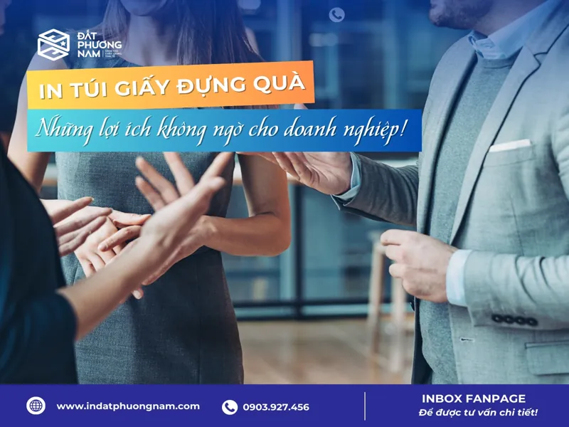 In túi giấy bảo vệ môi trường đựng quà doanh nghiệp
