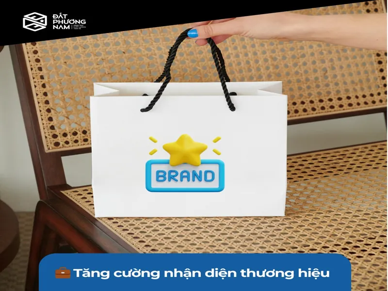 In túi giấy mùa nắng Ivory cao cấp tăng nhận diện thương hiệu