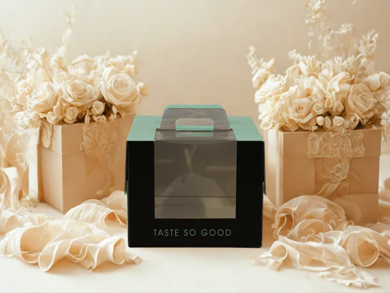 Hộp đựng bánh kem mini cao cấp phong cách tối giản sang trọng