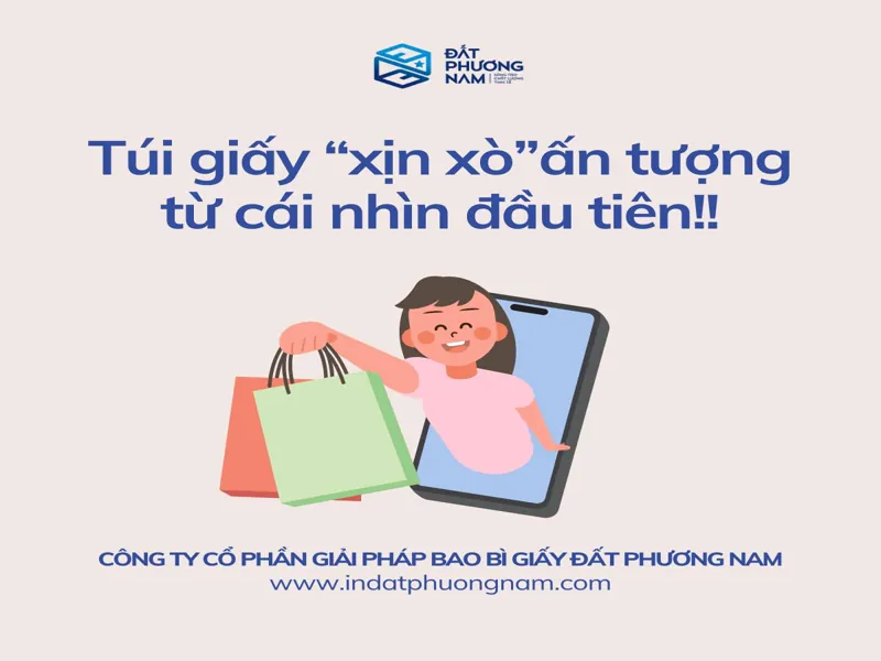 Túi giấy bảo vệ môi trường xịn xò Đất Phương Nam