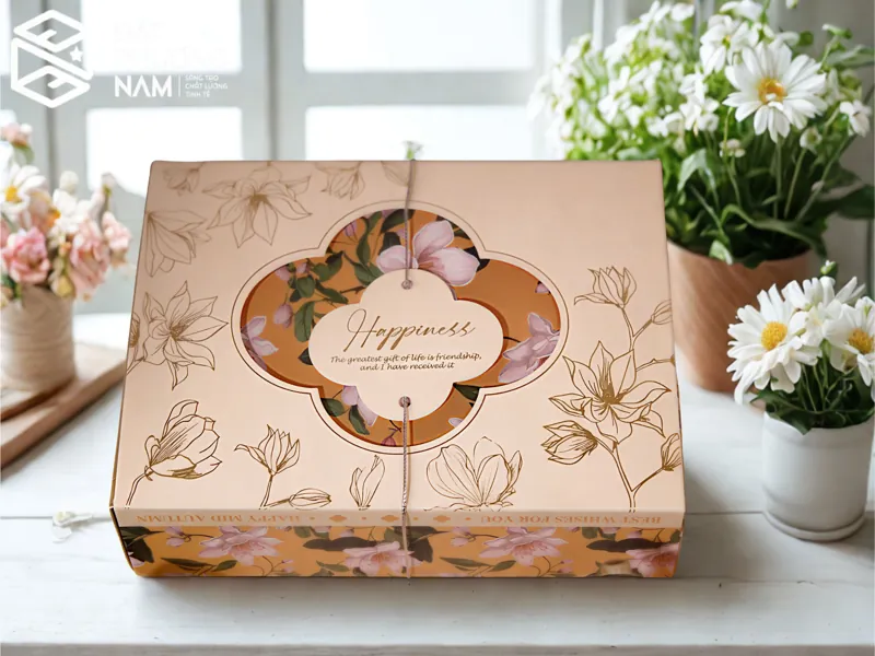 mẫu hộp bánh trung thu cánh bướm tại in đất phương nam