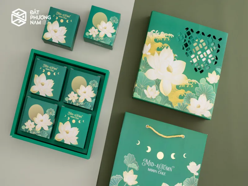 Mẫu hộp đựng bánh trung thu thân thiện môi trường cao cấp