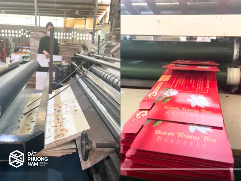 Quy trình sản xuất hộp đựng bánh trung thu ứng dụng công nghệ in Offset hiện đại