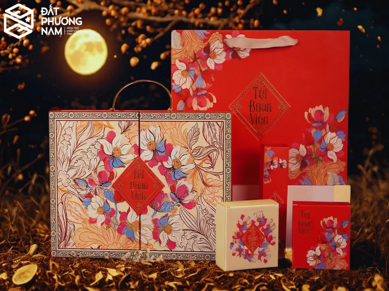 Set quà Tết đoàn viên sang trọng báo giá hộp bánh trung thu cao cấp
