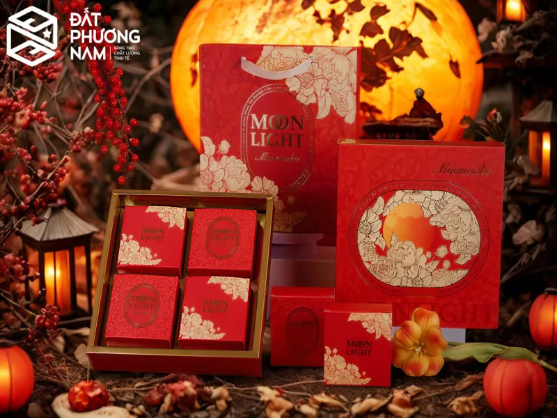 Túi giấy đựng bánh trung thu Moonlight quà tặng doanh nghiệp