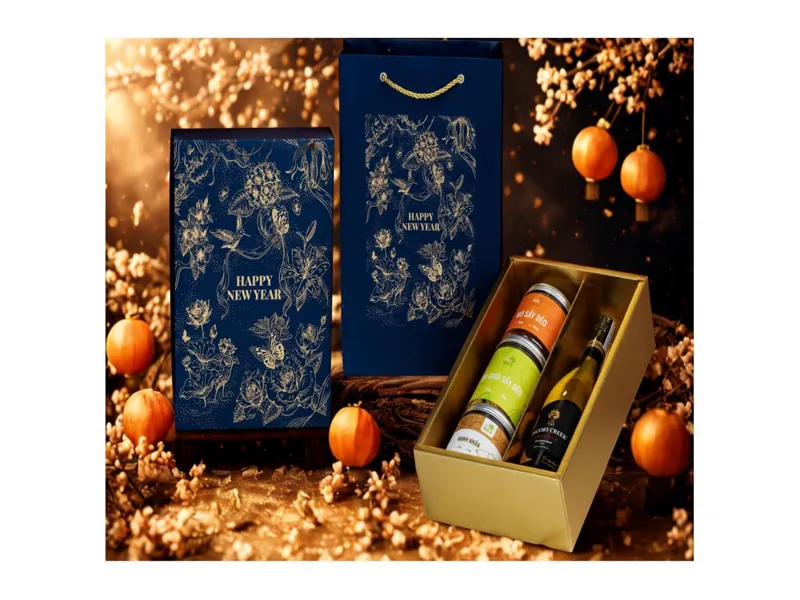 Xây dựng niềm tin với hộp đựng quà Tết thiết kế mở nắp VIP sang trọng đẳng cấp