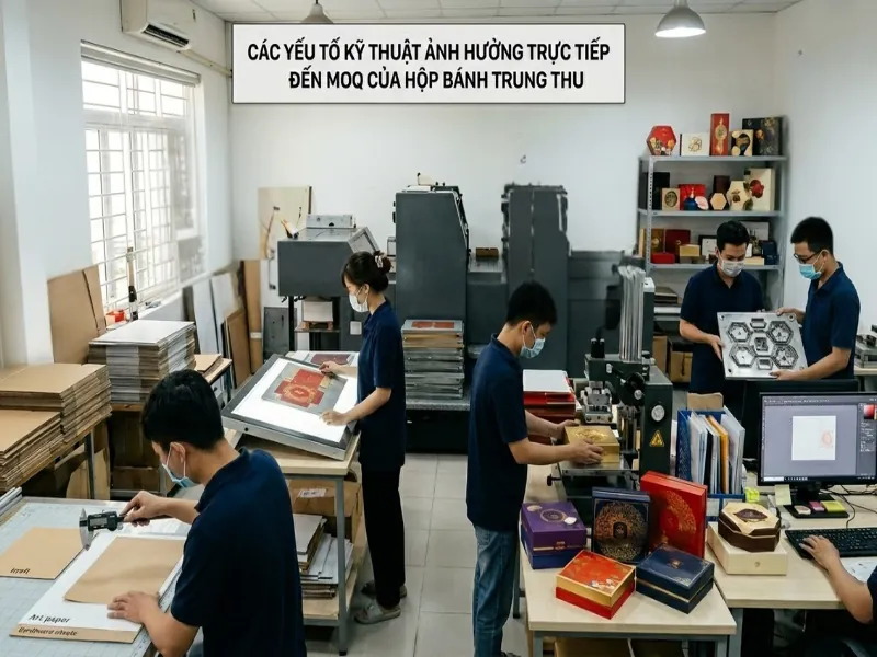 yếu tố ảnh hưởng trực tiếp đến moq hộp bánh trung thu