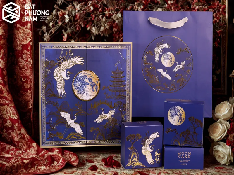 Yếu tố quyết định chất lượng hộp bánh Trung thu ép kim chim hạc vàng