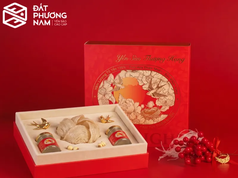 Cách thiết kế hộp đựng yến chắc chắn sử dụng khay định hình mút xốp bọc nhung