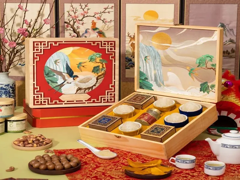 Cách thiết kế hộp đựng yến chắc chắn với khung gỗ lồng họa tiết 3D tỉ mỉ