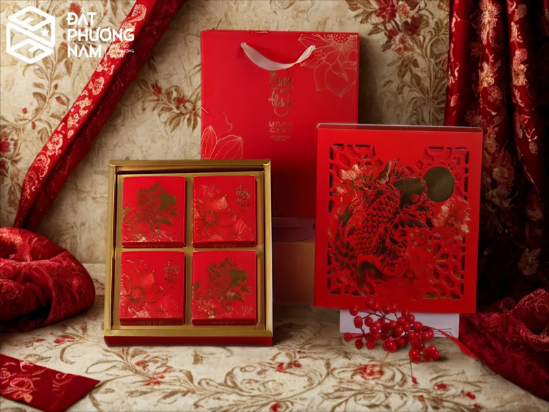 Kỹ thuật cắt die cut cá chép đặt hộp bánh trung thu số lượng lớn có rẻ hơn không