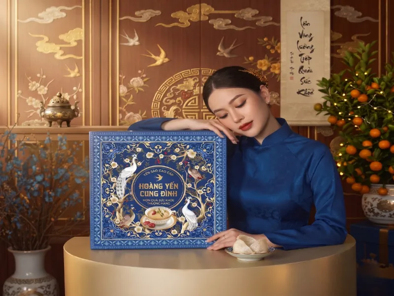 Mẫu thiết kế hoàng gia cung đình hộp đựng yến cao cấp