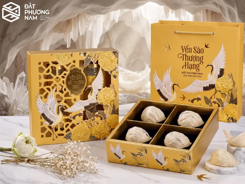 Thiết kế hộp đựng yến độc bản quyết định hành vi mua sỉ số lượng lớn