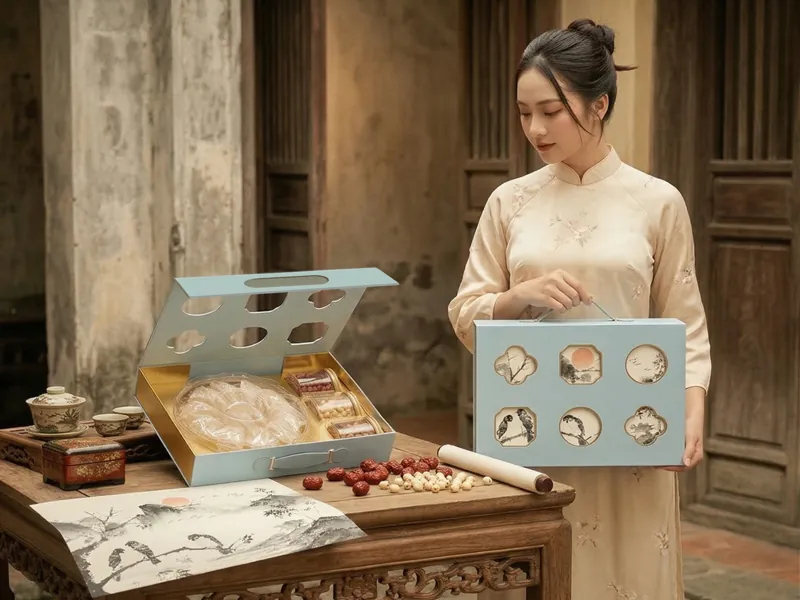 thiết kế hộp đựng yến nghệ thuật