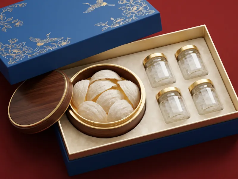 Kỹ thuật gia công hộp giấy đựng yến chống ẩm cho hũ yến chưng sẵn