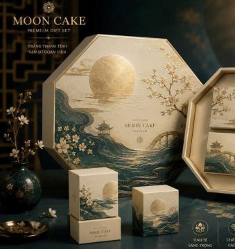 mẫu hộp bánh trung thu ngân khuyết tại in ấn đất phương nam